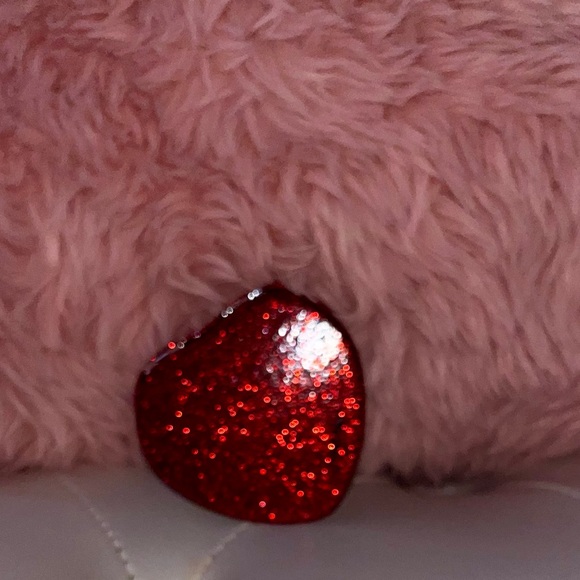NEW Coach Wine Multi Glitter Heart Shaped Compact Mirror - Picture 7 of 16